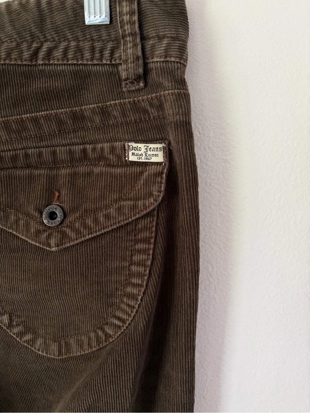 Ralph Lauren Polo Jeans Company Wendy Jean Brown Corduroy Bootcut‎ Pants Size 12